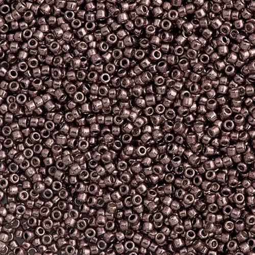 5 g TOHO Round Rocailles Seed Beads Japan (small) 15/0 (1.5 mm) Galvanized Mauve 556 von Bohemia Crystal Valley