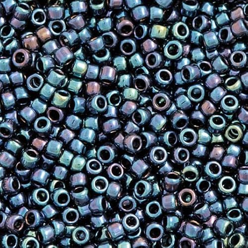 5 g TOHO Round Seed Beads Rocailles, size 15/0, Metallic Cosmos, Vel 1 5 Mm 0 5 Mm (# 88), Japan, Glass von Bohemia Crystal Valley