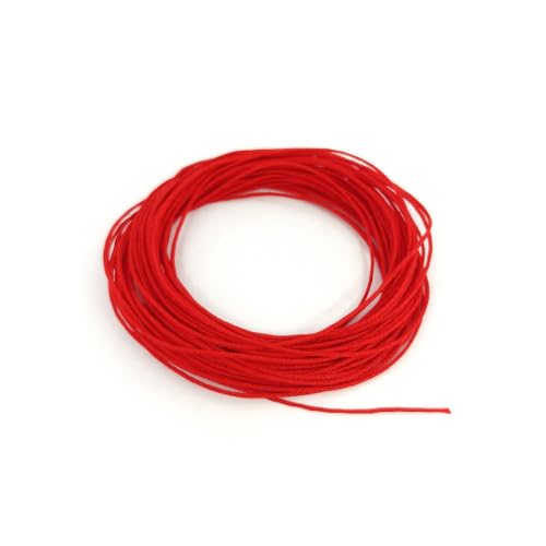 5 m Thread for Bracelet DIY Shamballa cord Nylon, Thread Chinese Knot Macrame Rattail Bracelet Braided String 0.5 mm Red CKC-RED-05 von Bohemia Crystal Valley