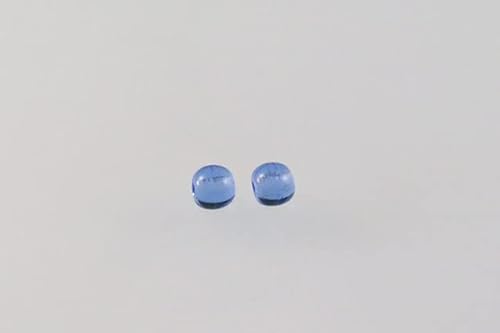 600pcs Runde gepresste Perlen 3 mm, Transparent blau (30040), Böhmisches Kristall Glas, Tschechien 11119001 Großhandlespackung Round Pressed Beads von Bohemia Crystal Valley