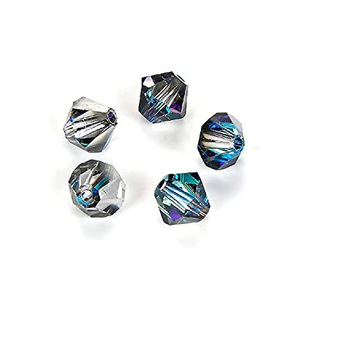 720 stk Bicone PRECIOSA MC Bead Rondelle Xilion, 3.6 x 4 mm Crystal Bermuda blue (BICONE PRECIOSA MC BEAD RONDELLE XILION Blau) von Bohemia Crystal Valley