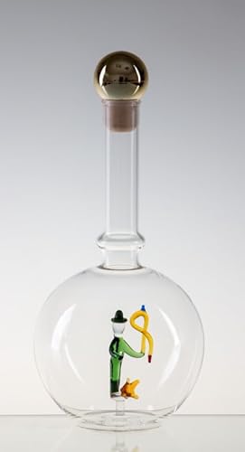 Empty Bottle MAGIC with a fishman, Glass, Czech Republic (0.5 litre) von Bohemia Crystal Valley