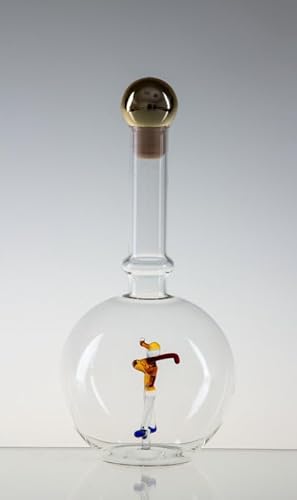 Empty Bottle MAGIC with a golf player, Glass, Czech Republic (0.5 litre) von Bohemia Crystal Valley