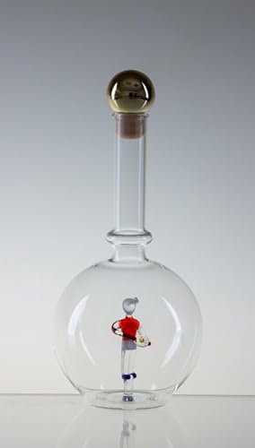 Empty Bottle MAGIC with a tennis player, Glass, Czech Republic (0.5 litre) von Bohemia Crystal Valley