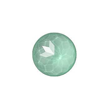 Round Faceted Flat Back Crystal Glass Stone 12 mm, Light Green 4 Transparent (50570), Czech Republic (Kristallglas-Strass) von Bohemia Crystal Valley