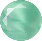 Round Faceted Pointed Back (Doublets) Crystal Glass Stone 12 mm, Light Green 2 Pearl Colours (54020-00030-Tw), Czech Republic (Kristallglas-Strass) von Bohemia Crystal Valley