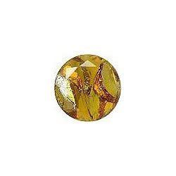 Round Faceted Pointed Back (Doublets) Crystal Glass Stone 12 mm, Light Green 3 Multicolours (95805), Czech Republic (Kristallglas-Strass) von Bohemia Crystal Valley