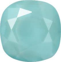 Rounded Square Faceted Pointed Back (Doublets) Crystal Glass Stone 12 mm, Turquoise 3 Pearl Colours (5401-St), Czech Republic (Kristallglas-Strass) von Bohemia Crystal Valley