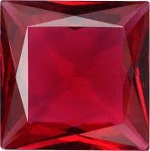 Square Faceted Pointed Back (Doublets) Crystal Glass Stone 12 mm, Red 6 Transparent (70350-K-St), Czech Republic (Kristallglas-Strass) von Bohemia Crystal Valley