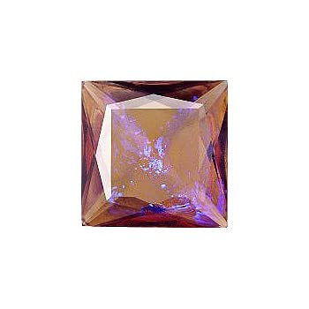Square Faceted Pointed Back (Doublets) Crystal Glass Stone 12 mm, Violet 6 Mexico Opals (Mex-20), Czech Republic (Kristallglas-Strass) von Bohemia Crystal Valley