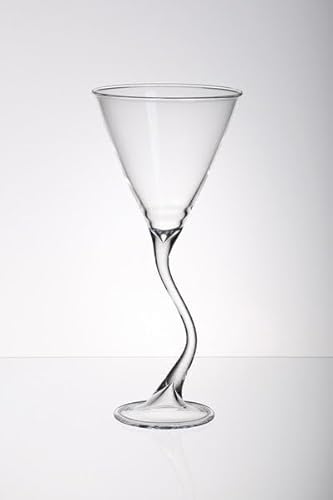 Wavy Coctail Glass, Glass, Czech Republic (0.1 litre) von Bohemia Crystal Valley