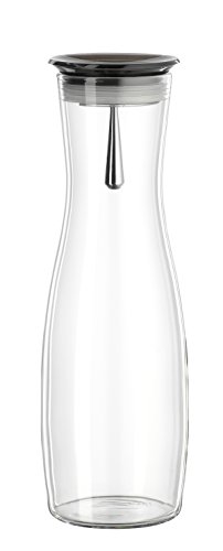 Bohemia Cristal 093 006 106 SIMAX Karaffe ca. 1250 ml aus hitzebeständigem Borosilikatglas mit praktischem Ausgießer aus Kunststoff smoke "Viva" von Bohemia