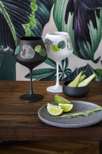 Bohemia Jungle Gin & Tonic Kristallglas 580 ml in schwarz weiß 2er Set Bohemia Jungle Gin & Tonic Kristallglas 580 ml in schwarz weiß 2er Set von Bohemia