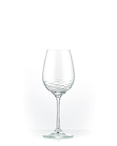 Bohemia Weingläser Sektglas Sektgläser Whiskyglas Wassergläser Kristall Glas Model Viola klar schliff 6er Set (Weingläser 350 ml) von Bohemia