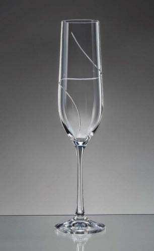 Bohemia Weingläser Weinglas Kristallglas Sektgläser Sektglas Wassergläser Whiskygläser Kristallglas Model Viola UP 2er Set klar schliff (Sektgläser 190 ml) von Bohemia