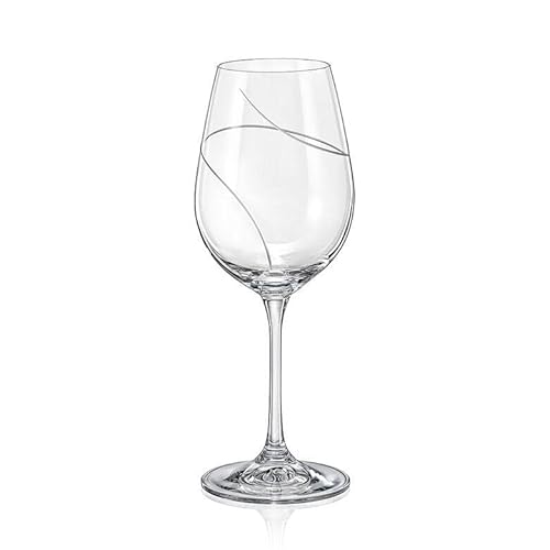 Bohemia Weingläser Weinglas Kristallglas Sektgläser Sektglas Wassergläser Whiskygläser Kristallglas Model Viola UP 2er Set matt schliff (Weingläser 350 ml) von Bohemia