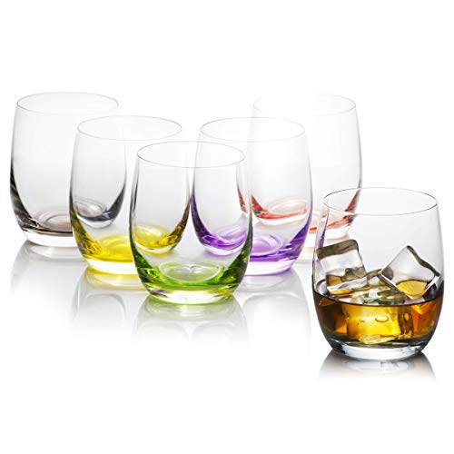 Coffret de 6 verres / gobelets RAINBOW en cristallin de Bohême 300 ml von Crystalex