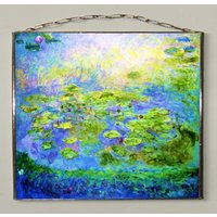 Claude Monet - Nymphéas(Waterliliés Glasmalerei Und Druck Auf Leinwand. Geschenk. Dabei von Bohemiaimage