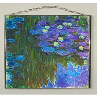 Claude Monet - Seerosen V., Glasmalerei Und Druck Auf Leinwand. | Leinwand 280 G/Qm Matt von Bohemiaimage