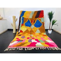 Abstrakter Beni Ourain Teppich, 23 X 15 cm, Wollteppich Aus Marokko Abstrakter Beni Ourain Teppich, 23 X 15 cm, Wollteppich Aus Marokko von Bohemiamarrakech