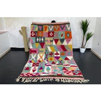 Handgefertigter Berber Teppich Bunter Teppich | 20 X 15 cm von Bohemiamarrakech
