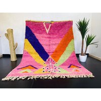 Handgefertigter Boujaad Teppich 20 X 15 cm, Berber Schafwolle, Boho Dekor Handgefertigter Boujaad Teppich 20 X 15 cm, Berber Schafwolle, Boho Dekor von Bohemiamarrakech