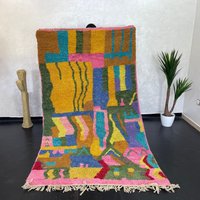 Handgefertigter Boujaad Teppich Berberschafwolle Teppich, 250 X 150 cm Handgefertigter Boujaad Teppich Berberschafwolle Teppich, 250 X 150 cm von Bohemiamarrakech