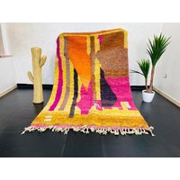 Handgefertigter Boujad Wollteppich Bunter Abstrakter Berber Teppich | 25 X 15 cm Handgefertigter Boujad Wollteppich Bunter Abstrakter Berber Teppich | 25 X 15 cm von Bohemiamarrakech