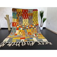 Handgewebter Azilal Berber Teppich Abstrakter Boho Wollteppich | 230 X 150 cm Handgewebter Azilal Berber Teppich Abstrakter Boho Wollteppich | 230 X 150 cm von Bohemiamarrakech