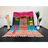 Vintage Berber Boujad Teppich Handgewebter Teppich | 2, 5 X 15 cm von Bohemiamarrakech