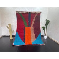 Vintage Berber Teppich Handgefertigter Boujaad Teppich | 230 X 150 cm Vintage Berber Teppich Handgefertigter Boujaad Teppich | 230 X 150 cm von Bohemiamarrakech