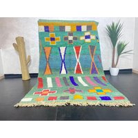 Vintage Boujaad Teppich 250x150 cm, Berber Wollteppich von Bohemiamarrakech