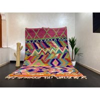 Vintage Boujaad Teppich 300x280 cm, Handgewebter Berber Wollteppich von Bohemiamarrakech