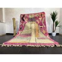 Vintage Boujaad Teppich Handgefertigter Berber Wollteppich, 25 X 15 cm Vintage Boujaad Teppich Handgefertigter Berber Wollteppich, 25 X 15 cm von Bohemiamarrakech