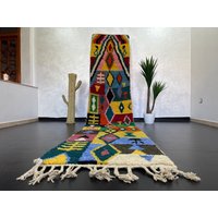 Vintage Boujaad Teppich Läufer Berber 40 X 70 cm von Bohemiamarrakech