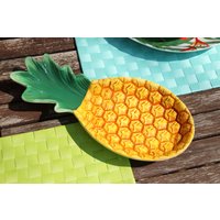 Geschirr Keramik Platte Ananas Tropical von BohemianRebelDesign