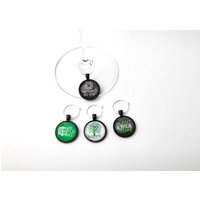 Tree Hugger + Earth Day Weinglas Charms - 4Er Set von BohemianTradingPost