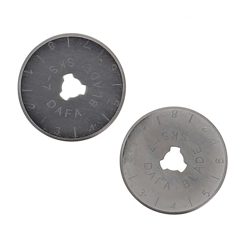 BOHIN France Ersatzklingen für Rollschneider - Austauschbare Klingen für Flickenteppich- und Projekte Nähen, 28mm - 2 Stücke von Bohin