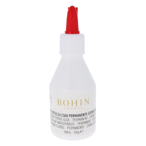 Bohin BO90797 Textil 100ml Kleber, Flüssigkeit, Weiß, 100 ml von Bohin