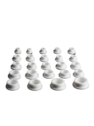 Weißer T-förmiger Silikonstöpsel for Badewanne, Waschbecken, Überlaufloch, 1 Stück(T38.3 for D37-38mm) von BohjuneCR