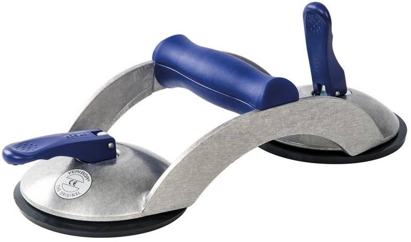 Bohle Saugheber Tragegriff Vakuumheber Quergriff Aluminium 2 Kopf 70kg ø 120mm B-Ware von Bohle