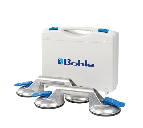 Kipphebelsauger VERIBOR blue line 2-Kopf Saugheber-Set, 2 Stück in praktischen Transportkoffer BO S2.421 Nachfolger vom BO S2.4BL von Bohle