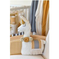 Lama Dekor Kissen Boho Babyzimmer von BohoBabyHeaven