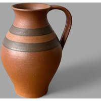 Vintage Terrakotta-Krug - Handgefertigte Rustikale Vase Mit Matter Oberfläche Wabi-Sabi Boho Wohnkultur Keramik Für Trockenblumen von BohoNmore