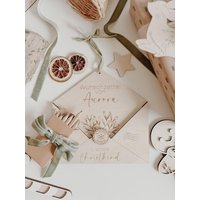Wunschzettel Briefumschlag | Geschenkverpackung Weihnachtspost Kinder Personalisiert von BohoWildflowerVibes