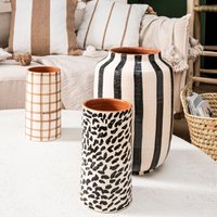 Dekorativer Keramiktopf - Leopardenmuster, Terrakotta-Blumentopf von BohomeLiving