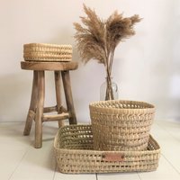 Korb Aus Palmblättern Korb Aus Palmblättern von BohomeLiving