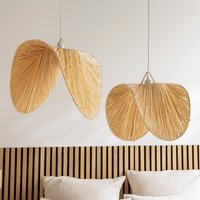 Raffia-Pendelleuchte - Wave von BohomeLiving
