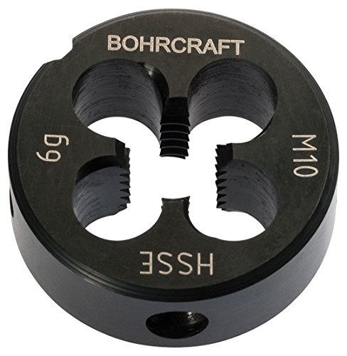 Bohrcraft 42101101000, Gewindeschneideisen M10 HSS-Co , für Stahl, Edelstahl,NE-Metalle, Schneideisen von Bohrcraft