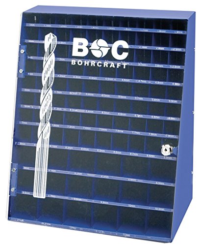 BOHRER-DISPLAY blau für Spibo 980-tlg. 1,0-10,0 x 0,1/10,5-13,0 x 0,5 mm BD 980 leer von Bohrcraft